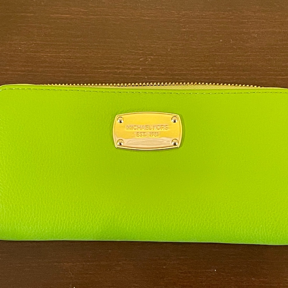Michael Kors Lime Green Wallet